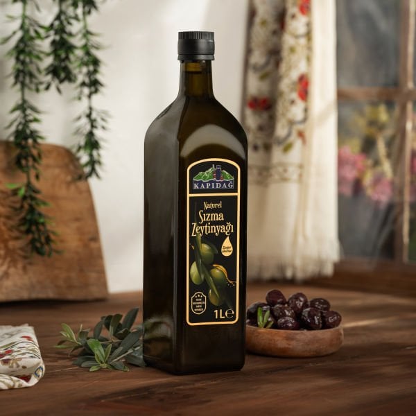 Naturel Sızma Zeytinyağı Doğal Üretim 1 L