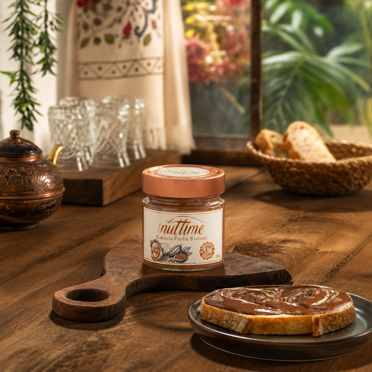NUTTİME Parçacıklı Kakaolu Fındık Kreması 250 g